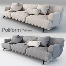 poliform tribeca sofa 3d model