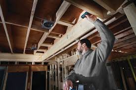 level ceiling joist with laser level
