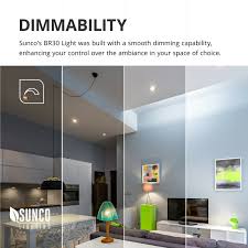 Sunco Lighting 10 Pack Br30 Dimmable Flood Led Light Bulb 11w 65w 2200k Amber Ebay