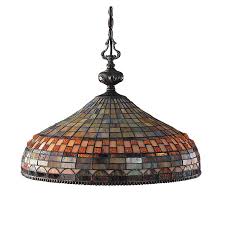 Westmore Lighting Sargon 3 Light Classic Bronze Tiffany Chandelier In The Chandeliers Department At Lowes Com