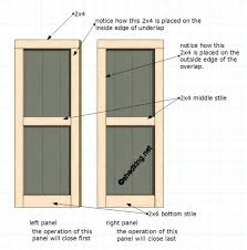 how to build double shed doors