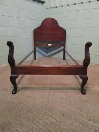 Pair Mahogany Queen Anne Style Single