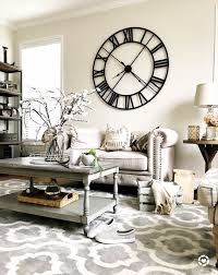 Rustic Living Room Large Wall Clock