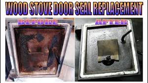 replace wood stove door seal you