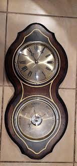 Wall Clock Barometer Bulova Quartz