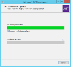 net framework 4 7 1 install stuck hangs