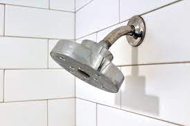 remove calcium deposits from a shower head