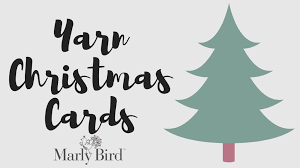 This is a super easy tutorial, took me about 10 min to make and it turned out so pret. Making Christmas Cards With Yarn Marly Bird
