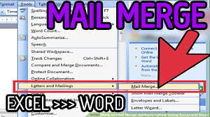 mail merge from microsoft excel 2010
