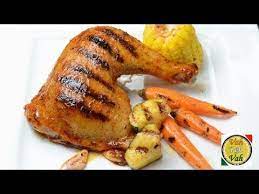 Oven Roasted Chicken Legs By Vahchef Vahrehvah Com Youtube gambar png