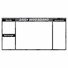 daily wod dry erase board style 6