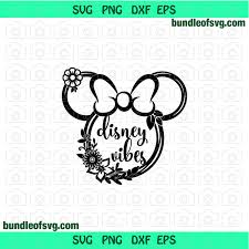 Usd $2.49 add to cart. Disney Vibes Mickey Minnie Mouse Floral Svg By Svgtrendy On Zibbet