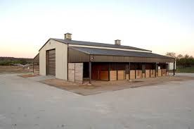 The only similarity between a pole barn and a post and beam barn is that they both have upright posts that support the frame of the barn. Mueller Buildings Metalbuildings Org