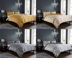 Royal Damask Duvet Quilt Cover Set Bed