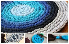 diy upcycled crochet rag rug from old t