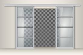 Sliding Aluminum Doors Vector Element