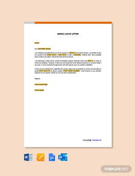 This will make you appear more professional. Free Leave Letter Template In Microsoft Word Doc Template Net