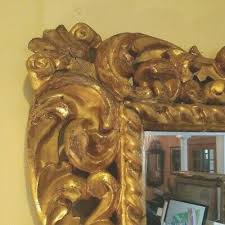 Wide Pierced Baroque Frame Wall Mirror