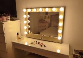 diy vanity mirror with lights for