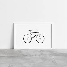 Bike Art Bicycle Wall Art Minimal Art