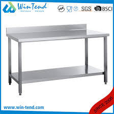 Speak to us about adding stainless steel grey thermo wheels braked castors to create a mobile table with a height of 919mm. China Commercial Restaurant Kitchen Stainless Steel Work Table With Wooden Top Shelf And Wheels China Worktable Restaurant Worktable