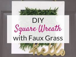 Diy Square Wreath For Your Front Porch