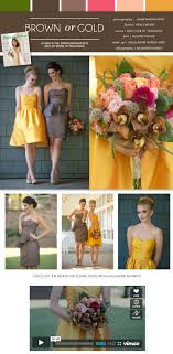 brown or gold bridesmaid dresses