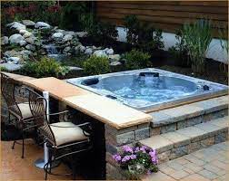 Relaxing Backyard Hot Tub Patio
