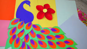 Colourful Peacock For Decoration Chart Ideas Drawing Projects For Children
