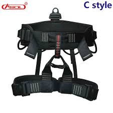 Asol Professional Climbing Harness High Altitude Outdoor Equipment Half Body Safety Belt Fall Protective Gear Climbing Equipment Camping Gear