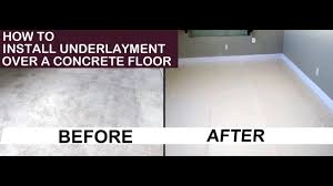 how to install underlayment over a