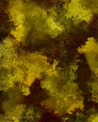 Deep Green And Brown Abstract Painting