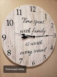 Family Quote Clock Wood Wall Clock