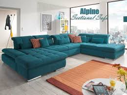 u shape sectional sleeper sofa alpine