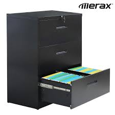 High quality construction will meet or exceed the standard. Home Kitchen Merax Lateral File Cabinet 3 Drawer Locking Filing Cabinet Three Drawers Metal Organizer Heavy Duty Hanging File Office Home Storage File Cabinets