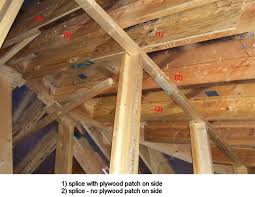 spliced roof rafters structural