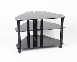 iconic all black glass tv stand up to