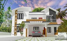 cute double floor house design kerala