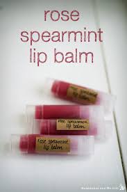 rose spearmint lip balm humblebee me