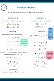 gcse maths elimination method in 2020