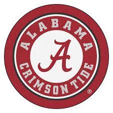 Alabama crimson tide logo the alabama crimson tide hex colors are confirmed by the svg logo on the crimson tide's website. Fanmats Ncaa University Of Alabama Red 2 Ft X 2 Ft Round Area Rug 18599 The Home Depot In 2021 Alabama Crimson Tide Logo Tide Logo Crimson Tide Football