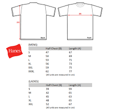 Hanes X Temp Shirt Size Chart Rldm