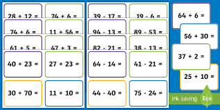 Simple Addition And Subtraction 100