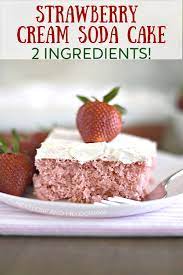 Strawberry Cake Recipe With Strawberry Soda gambar png