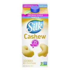 silk unsweetened creamy cashew milk
