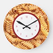 italian pasta kitchen wall clocks