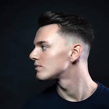 The 'fade' effect is shown by the gradual shorter length of hair, which emphasizes the top. Stephens Barbers Fareham Stephens Barbers Fareham The Skin Fade Haircut Also Known As A Zero Fade And Bald Fade Is A Very Trendy And Popular Mens Taper Fade Cut As One Of The