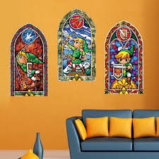 Zelda Stained Glass Wall Decals Shut