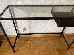 Laptoptisch Ikea Schwarzbraun Glas