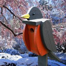 Amish Handcrafted Wooden Bird House